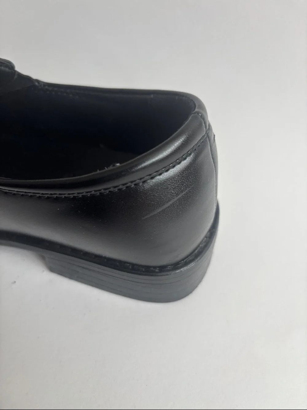 Stacy Adams Black Slip-On Kids Dress Loafers 4M